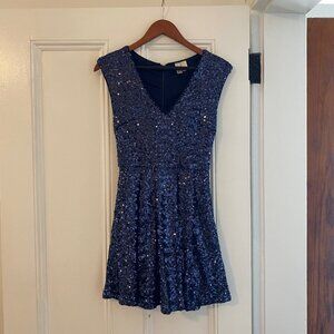 Forever 21 Midnight Sequin Dress Size S